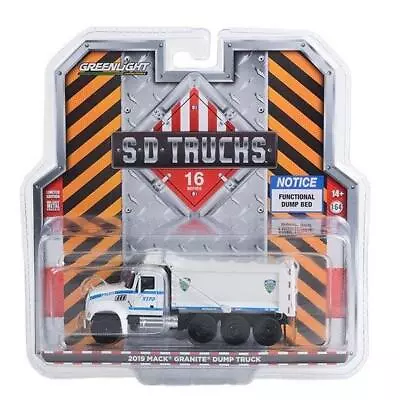 2019 Mack Granite Dump Truck NYPD S.D. Trucks 1:64 Diecast Model Truck 45160B • $31.99