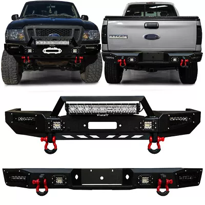 Vijay Fits 1993-1997 Ford Ranger Front Or Rear Bumper W/Winch Plate & LED Lights • $729.99