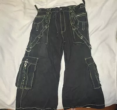 RARE! 2000s Y2K Vintage Tripp NYC Bondage Rave Pants Nu Metal Wide Leg Mallgoth • $149.99