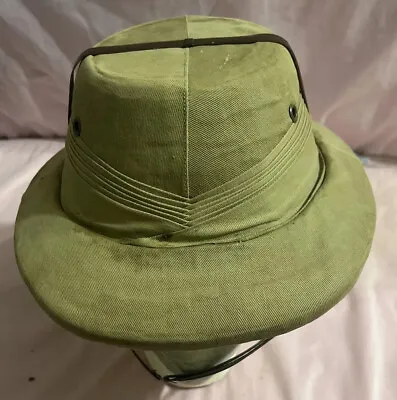 VTG 1950s Bombay Bowler Real Pith Hat Safari Distress Explorer Sun Proof Helmet • $49.99