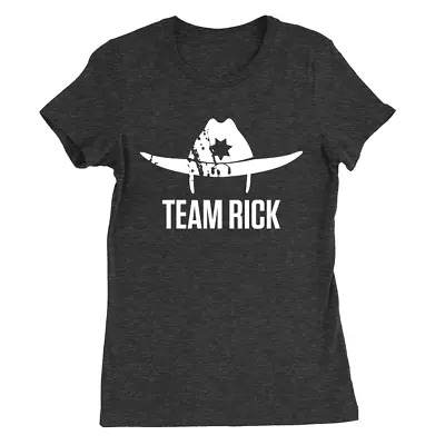 Team Rick Womens T-Shirt Rick Grimes Hat Walking Dead Funny TV Show Gift • $18.37