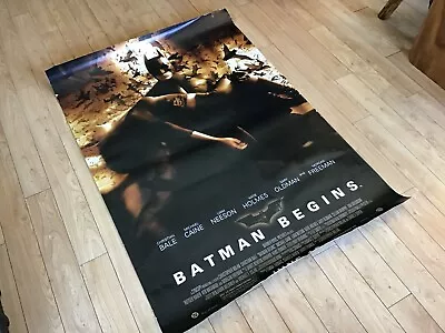 Vinyl Movie Bus Shelter Ad Poster/Banner Huge Rolled - Batman Begins 47  X 68  • $94.05