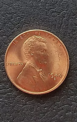 1946 S Lincoln Wheat Cent Bronze Penny  • $5.99