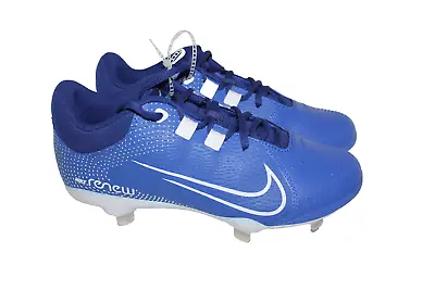 Nike Hyperdiamond 4 Elite Metal Softball Cleats Blue Women Size 7.5 CZ5920-414 • $39.99