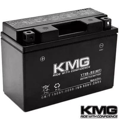 NEW 12V 8Ah Battery KMG Motorcycle Scooter ATV AGM Maintenace Free SMF YT9B-BS • $31.99