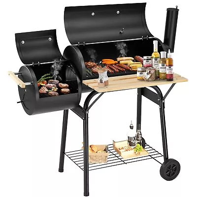 BBQ Charcoal Grill 45.28-Inch Length Portable Barbecue Grill Offset Smoker Bar • $192.99