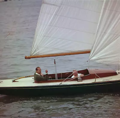 Prince Philip Duke Of Edinburgh With English Sailor Uffa Fox 1960s Old Photo • $5.79