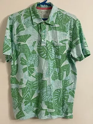 Lily Pulitzer Mens Stuff Atlantique Polo Palm Leaf Print Size Small • $39.99