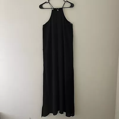 Veronicam Women's Sleeveless Halter Maxi Cocktail Dress Black Size Small • $36.99