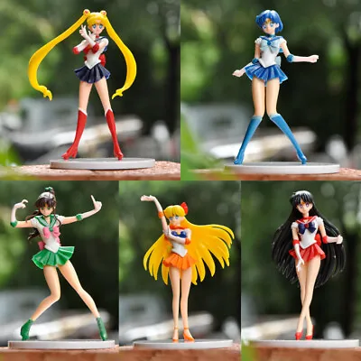 5Pcs/set Sailor Moon PVC Action Figures Model Toy Cake Topper Kids Gift • $39.95
