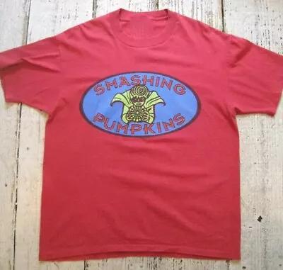 RED COlor Shirt -- Vintage Smashing Pumpkins Band Cotton New • $26.99