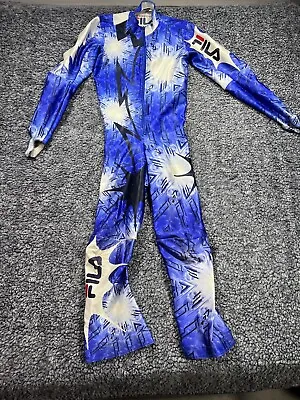 Italia Italy Olympic Ski Team 1997-98 FILA Superslalom Downhill Ski Suit XS • $175