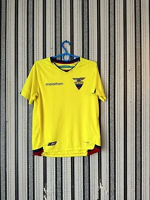 Mens Ecuador National 2017/2018 Home Soccer Football Shirt Jersey Maillot Size S • $25