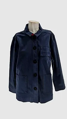 2858 Saint James L'Atelier Womens Navy Blue Cotton Marine Canvas Coat 12 • $73.79