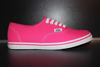 Vans Authentic Lo Pro Skate NeonPink Glo Women Sneaker Size UK 3.5 EUR 36 22.5cm • £44.28