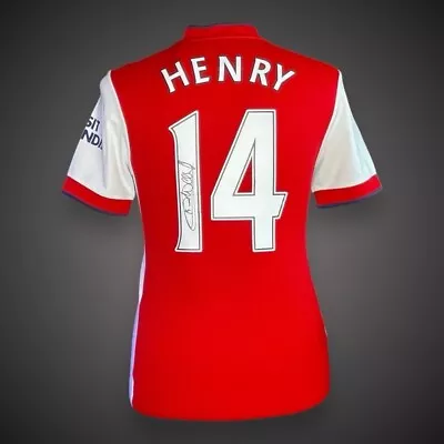 Thierry Henry Hand Signed Arsenal Football Shirt With COA Superb £250 • £250
