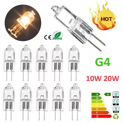 £3.80 • Buy 10PCS G4 Halogen Bulbs Capsule Lamps Light Lamp 10 20W Watt 12V Volt 2 Pin UK