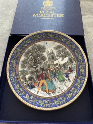£7.99 • Buy Royal Worcester Boxing Day Decorative Plate Boxed 