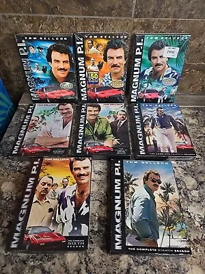 Seasons 1-8 Magnum PI Tom Selleck Complete Series DVD Sets - Brand New (READ) • $65.84