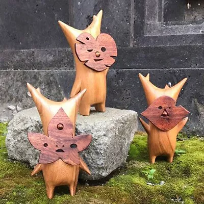 Wooden Korok Statue Handicraft Decoration Game Lovers Zelda Breath Of The Wi $x • $15.04