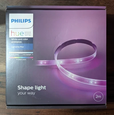 $89.95 • Buy Philips Hue Lightstrip Plus - With AC Power Adapter - 16 Million Colors - 2m
