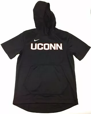 Nike UCONN Spotlight Short Sleeve Pullover Hoodie Men's M Basketball AT5406 • $33.55