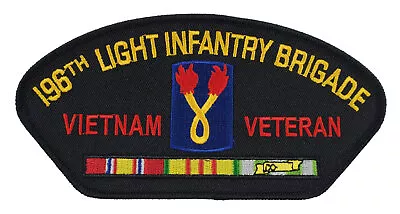 Us Army 196th Light Infantry Division Vietnam Veteran W/ Service Ribbons Patch • $12.78