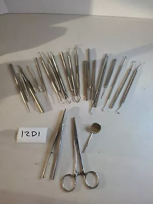 Vintage Dentist Dental Dentistry Tools Medical Mirror Scalers 12D1 • $114.99