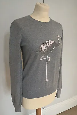 Markus Lupfer Sequinned Flamingo Jumper Grey Colour Size XS NEW WITHOUT TAGS • $107.35