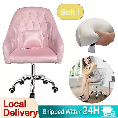 Ergonomic Swivel Velvet Office Chair Computer Desk Chair Study Chair Adjustable  • $99.88