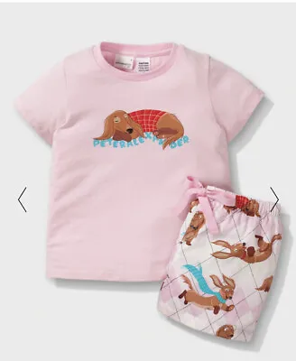 Peter Alexander Kids Argyle Dachshund Shortie Set Size 12 - Brand New • $39.99