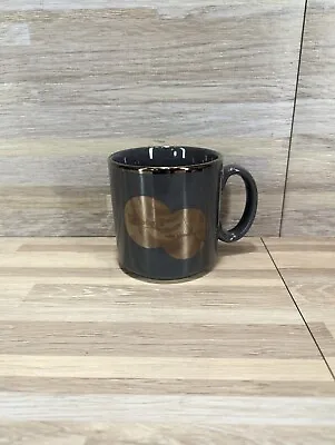 Chevron Oil Gas Company Dark Grey Coffee  Vintage Mug Cup Isofracking • $18