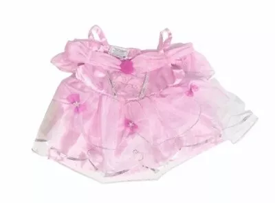 £5.99 • Buy GENUINE Build A Bear PRINCESS CINDERELLA DRESS PINK BOWS AND SILVER DETAIL