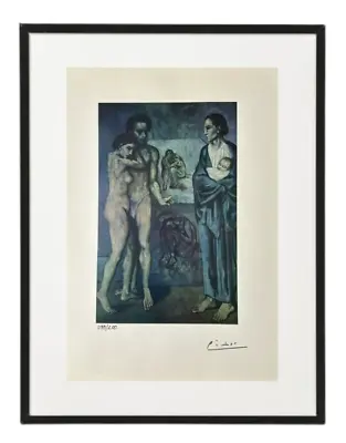 Pablo Picasso Original Signed Print 1904 La Vie Hand-Tipped Vintage Art • $106.25