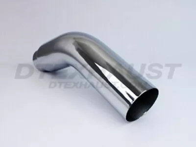 Cm-506099 Diesel Exhaust Chrome Turndown Elbow Tip  5  Inlet 6  Outlet 23  Long • $125.36