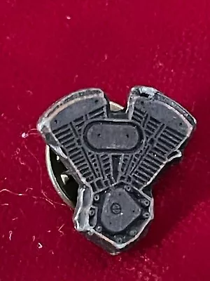 $6.99 • Buy Motorcycle Twin V Engine Embossed Tie Lapel Pin .60 