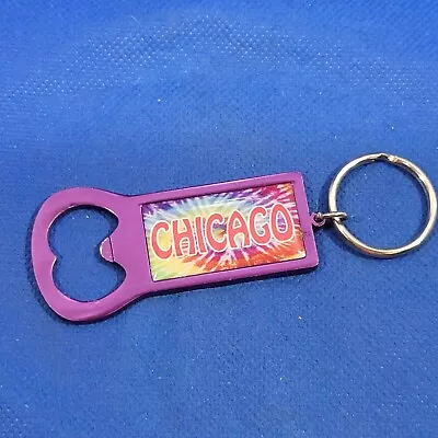 Vintage Keychain Chicago Bottle Opener Collectable Metal Keyring • $2.56