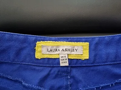 Laura Ashley Royal Blue Denim Skirt Size 12 • £10
