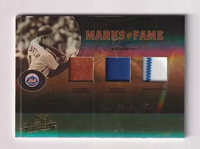 Gary Carter 2005 Donruss Absolute Marks Of Fame Triple Relic Mets #d08/15 • $8.50