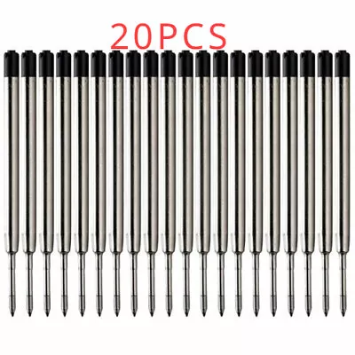 20PCS 3.9inch Medium Point Black Ink Ballpoint Pen Refills Black For Parker Pen  • $2.99