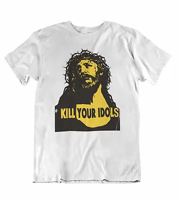 Mens Kill Your Idols ORGANIC T-Shirt Music As Worn By Axl Rose Guns N Roses 80s • £8.95