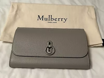 Mulberry Amberley Clutch Bag (small Soft Grey) • £530