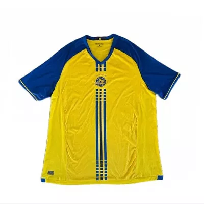 MTA Maccabi Tel Aviv FC Official 2017/2018 Shirt Soccer Jersey Size XXL • $55.99