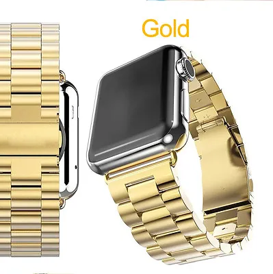 $15.15 • Buy For Apple Watch IWatch Band 7 6 5 4 3 2 1 SE 38/41/40/42/44/45mm Stainless Steel