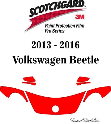 Genuine 3M Scotchgard Paint Protection Pro Series 2015 2016 Volkswagen Beetle • $150