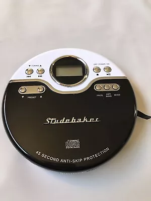 StudeBaker Portable CD Player Retro Discman SB3703BW Read Description • $28