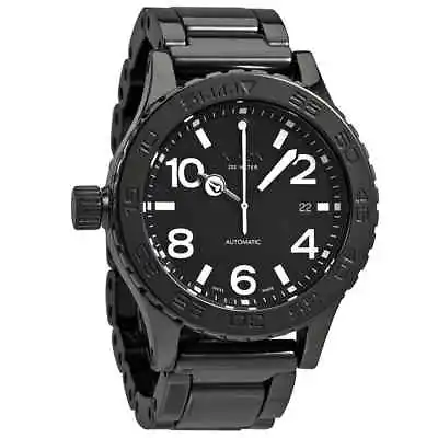 Nixon Ceramic 42-20 Lefty Automatic Black Dial Men's Watch A148001 • $383.90