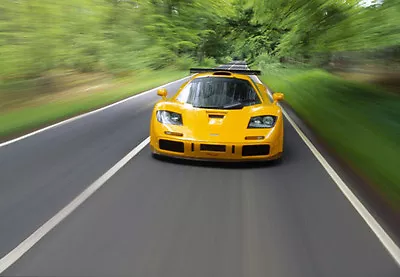 McLAREN YELLOW SPORTS CAR POSTER     LARGE 24  X 36     - NEW • $11.75