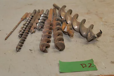 10 Antique Barn Beam Drill Bits Collectible Post Boring Wood Auger Tool Lot D2 • $249.99