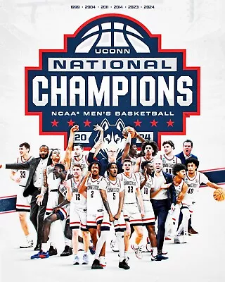 UCONN HUSKIES 2024 NCAA Basketball Champions - 8x10 Wall Art Photo • $6.99